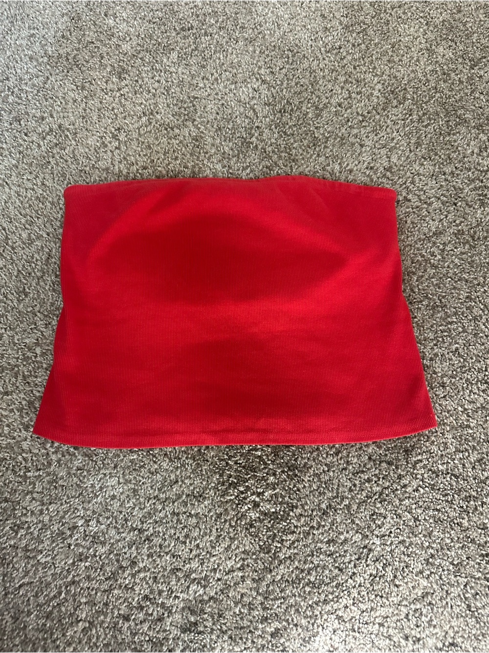 Perfect white tee Red cotton tube top